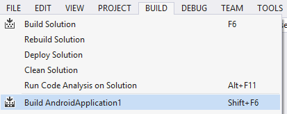 Build Xamarin.Android application in Visual Studio